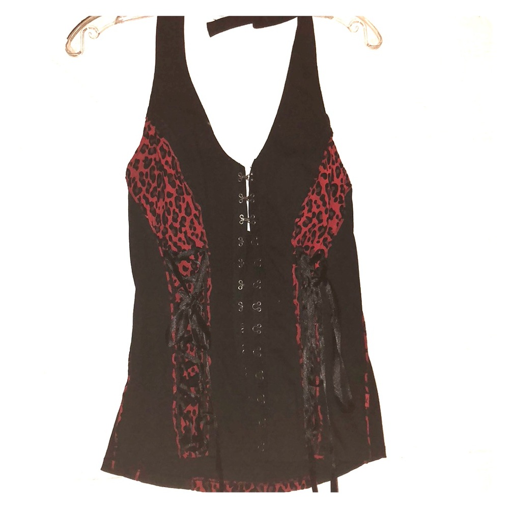 Cheetah print Halter corset🐆